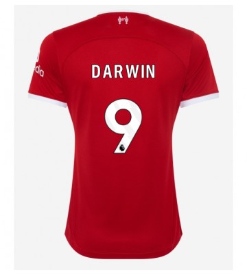Lacne Ženy Futbalové dres Liverpool Darwin Nunez #9 2023-24 Krátky Rukáv - Domáci